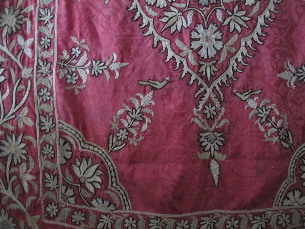 Fine Indian Silk Embroidery, Circa 1870, 99cm x 75cm View IX