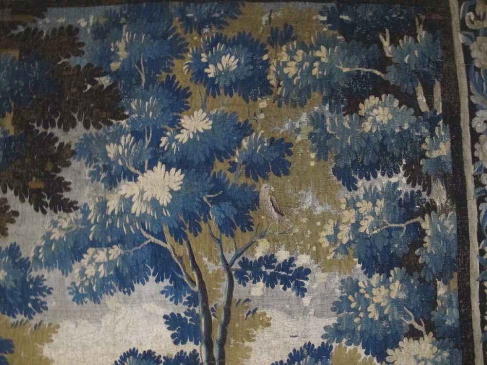Flemish Wool and Silk Verdure Tapestry, 2.66m x 2.97m View VI
