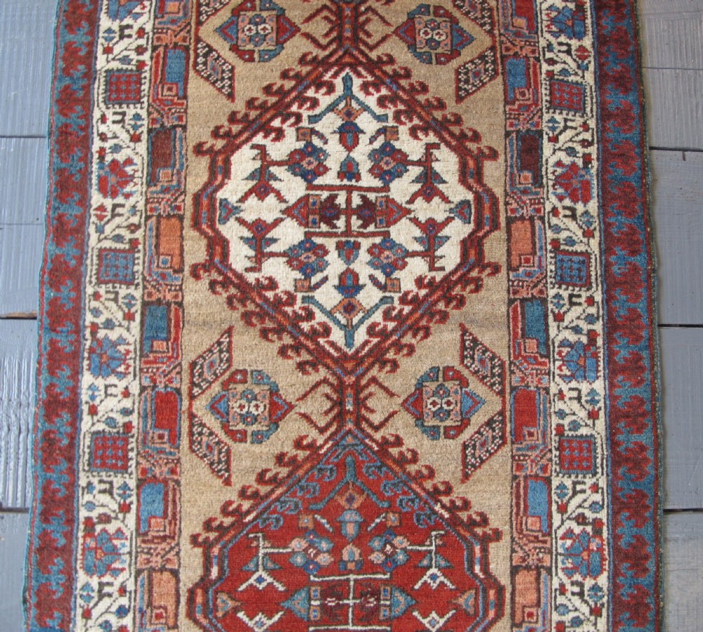 Short and Narrow North-West Persian Runner, Circa 1880, 2.53m x 0.82m View IV
