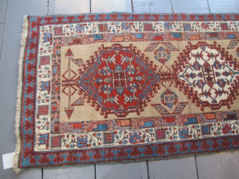 Short and Narrow North-West Persian Runner, Circa 1880, 2.53m x 0.82m View XIII