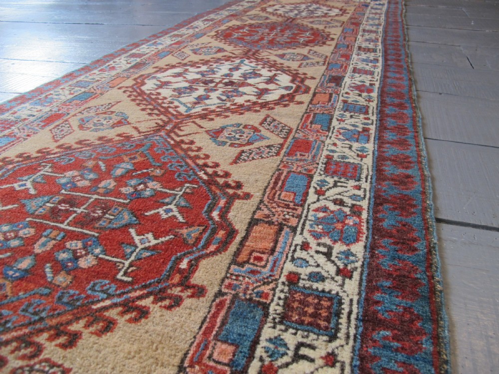 Short and Narrow North-West Persian Runner, Circa 1880, 2.53m x 0.82m View XV