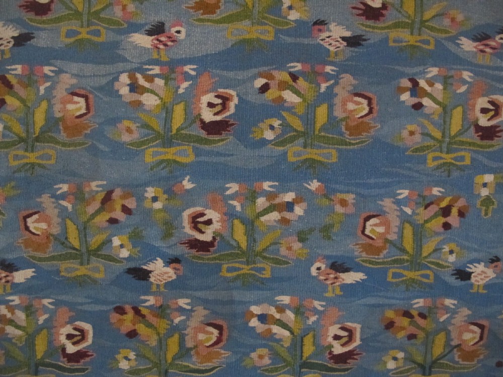 Rare Ukrainian Folk Tapestry, 2nd Half of 19th Century, 2.45m x 1.76m View II