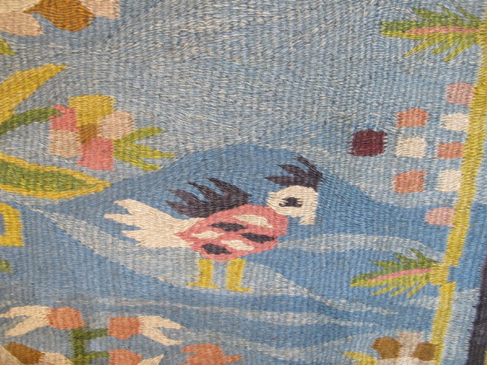 Rare Ukrainian Folk Tapestry, 2nd Half of 19th Century, 2.45m x 1.76m View V