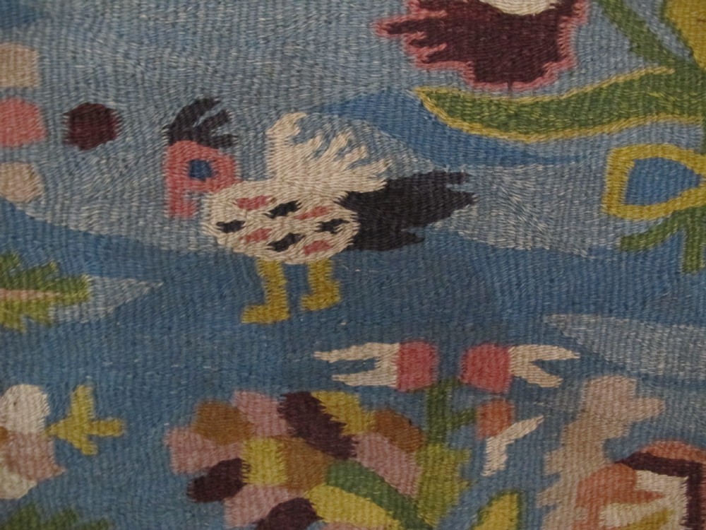 Rare Ukrainian Folk Tapestry, 2nd Half of 19th Century, 2.45m x 1.76m View VI