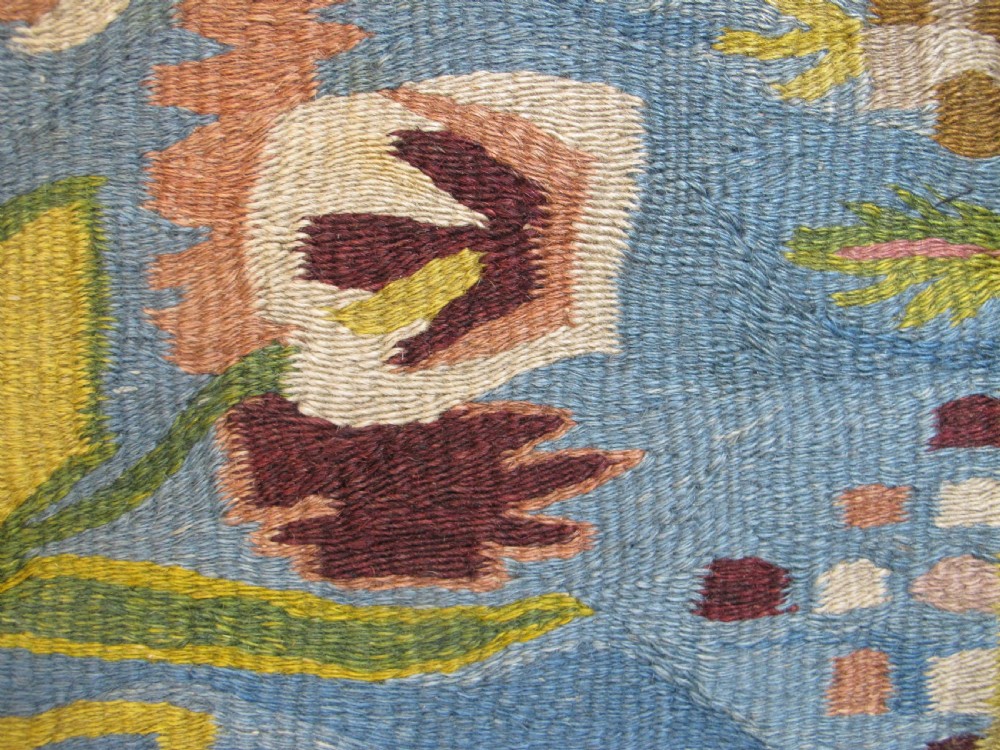 Rare Ukrainian Folk Tapestry, 2nd Half of 19th Century, 2.45m x 1.76m View VIII