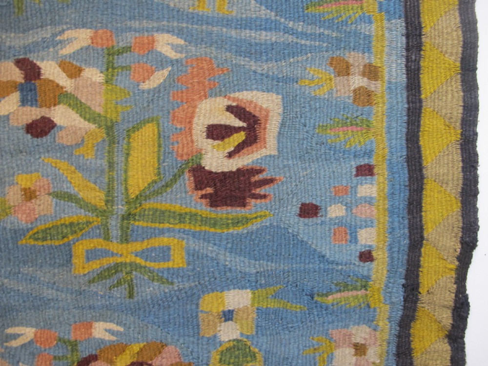Rare Ukrainian Folk Tapestry, 2nd Half of 19th Century, 2.45m x 1.76m View IX