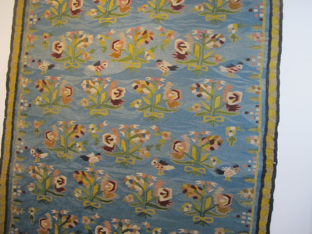Rare Ukrainian Folk Tapestry, 2nd Half of 19th Century, 2.45m x 1.76m View XII