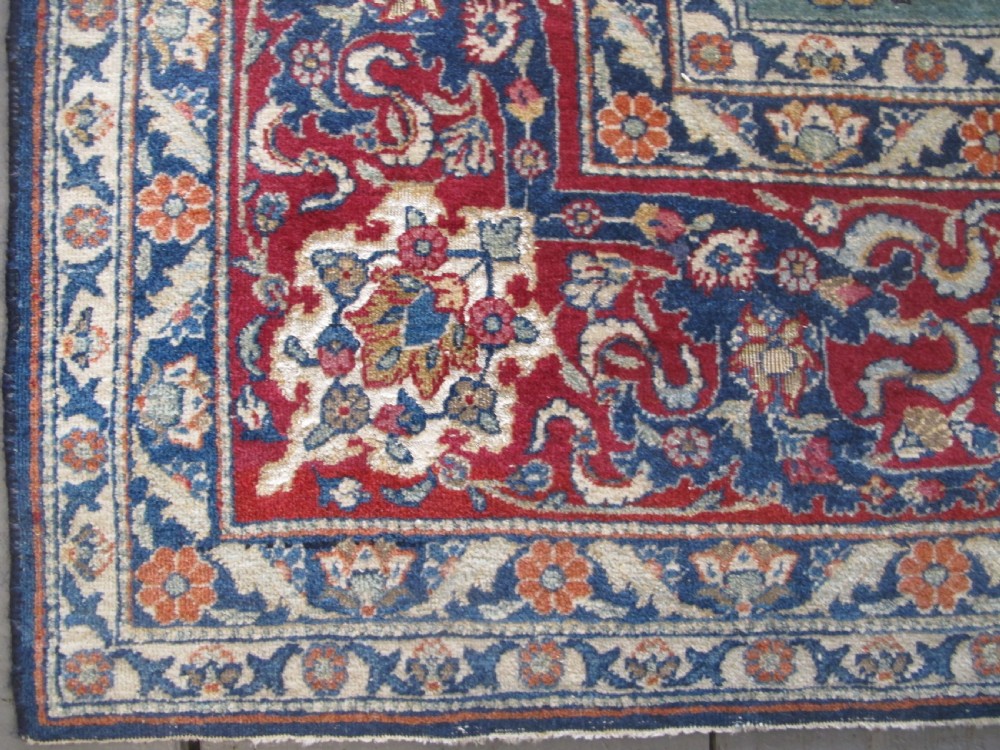 Part-Silk Teheran Carpet,Early 20th Century, 3.23m x 2.08m View III