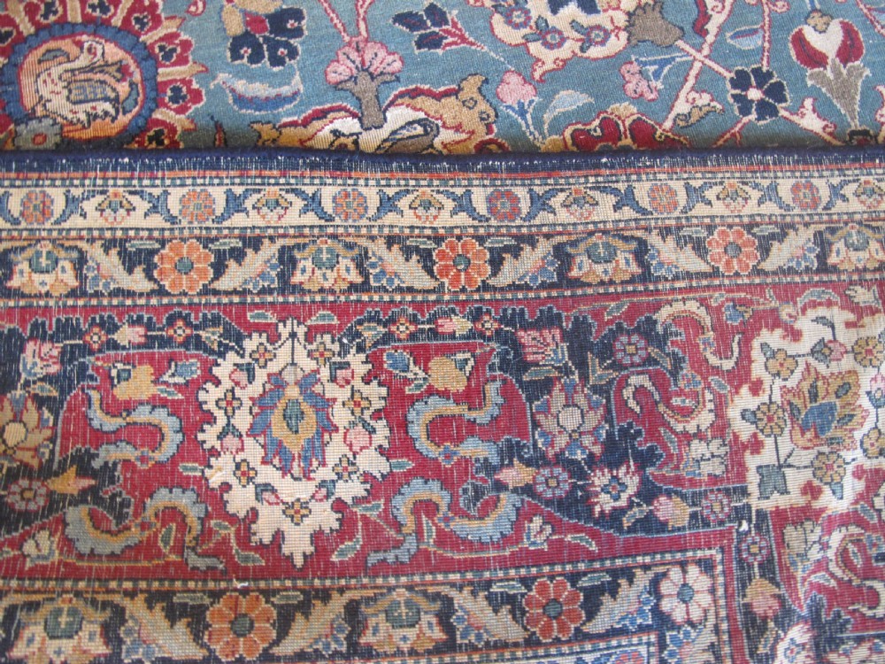 Part-Silk Teheran Carpet,Early 20th Century, 3.23m x 2.08m View IX