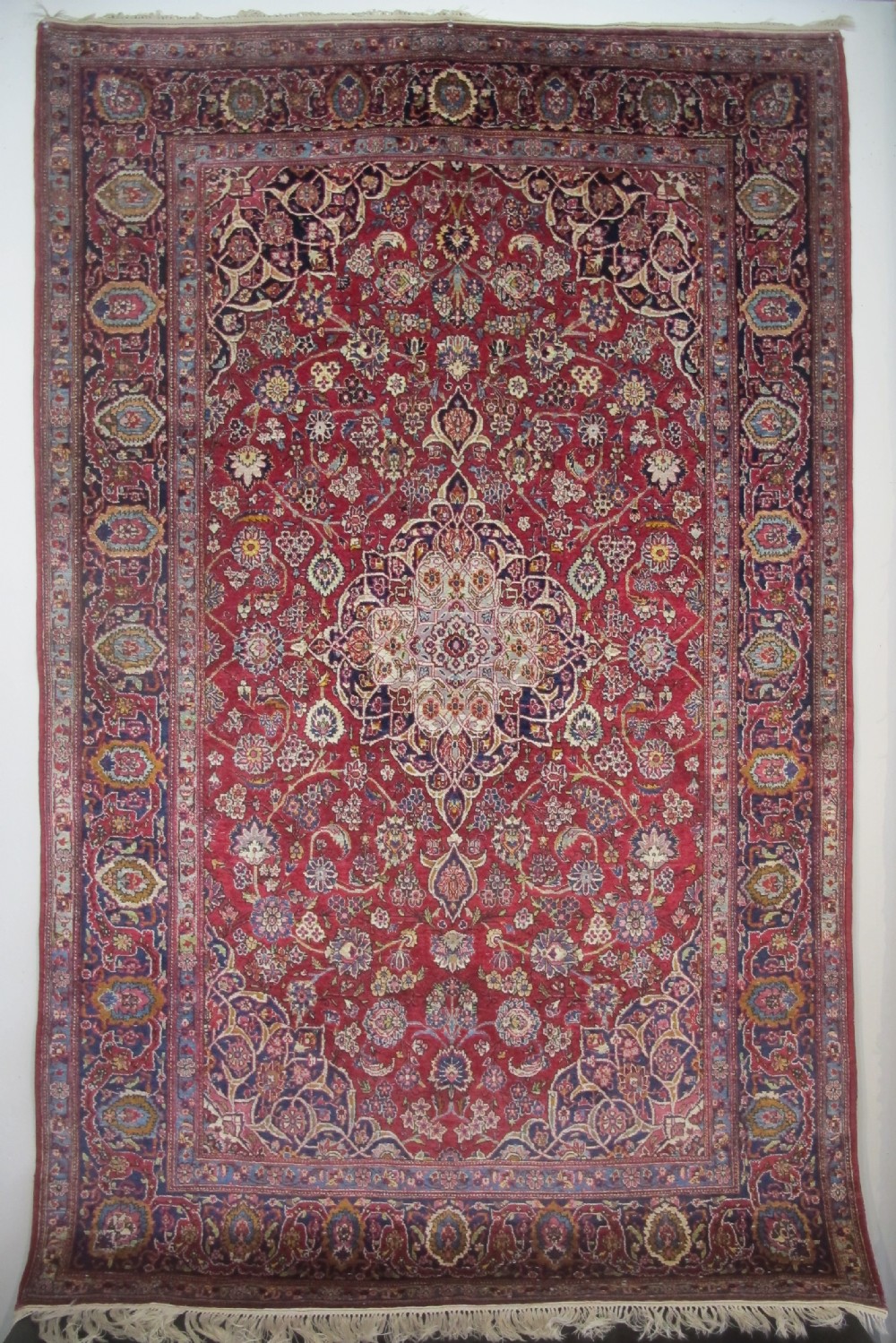 Fine Silk Kashan Rug, Central Persia, Circa 1930, 2.10m x 1.28m