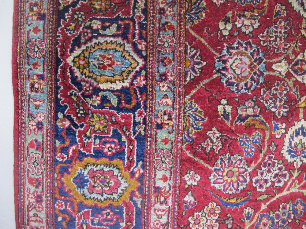 Fine Silk Kashan Rug, Central Persia, Circa 1930, 2.10m x 1.28m View VI