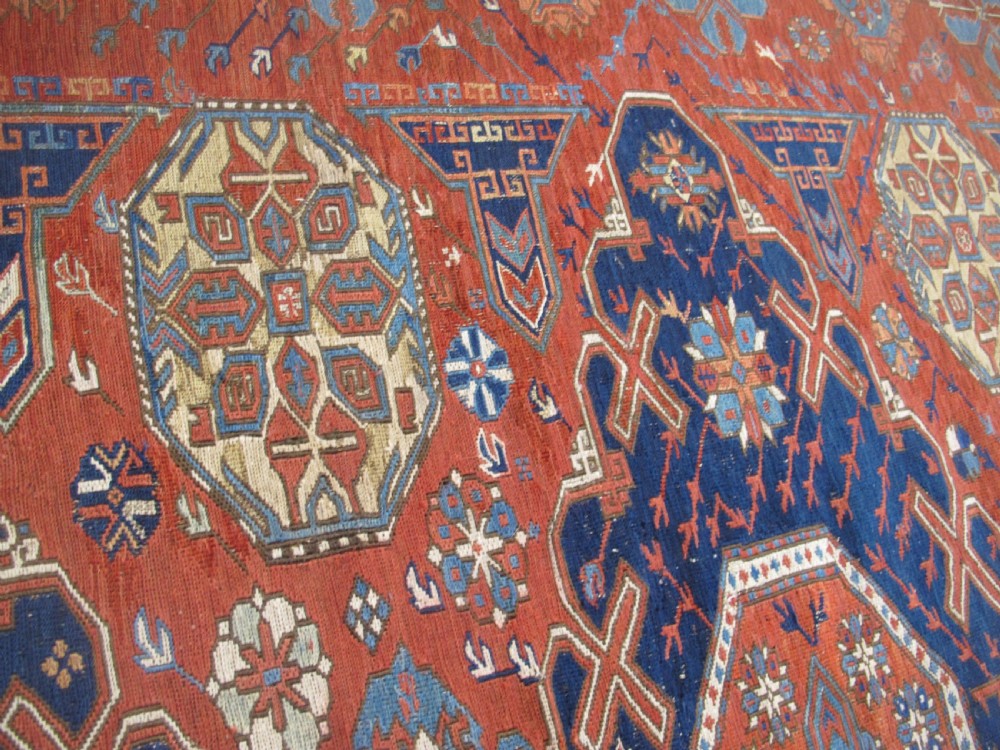 19th Century Caucasian Soumac Carpet 2.95m x 1.95m View VII