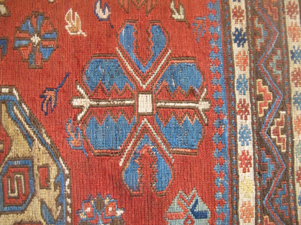 19th Century Caucasian Soumac Carpet 2.95m x 1.95m View IX