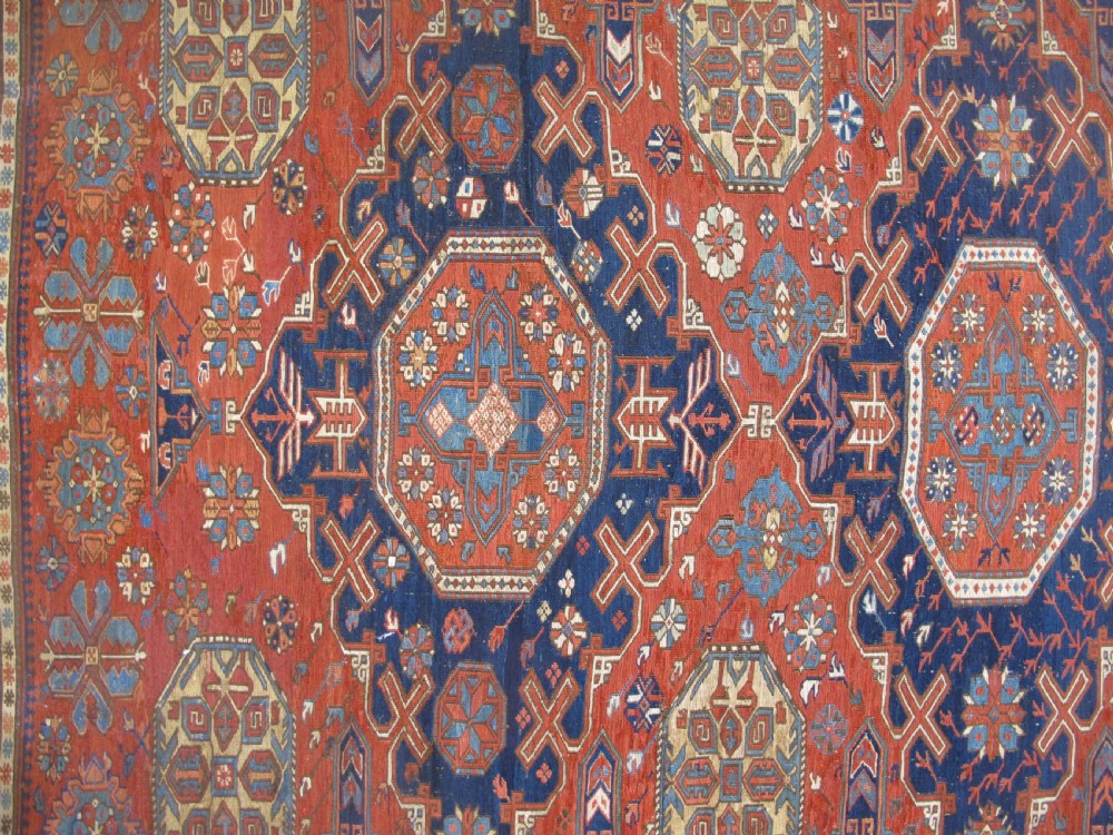 19th Century Caucasian Soumac Carpet 2.95m x 1.95m View XI