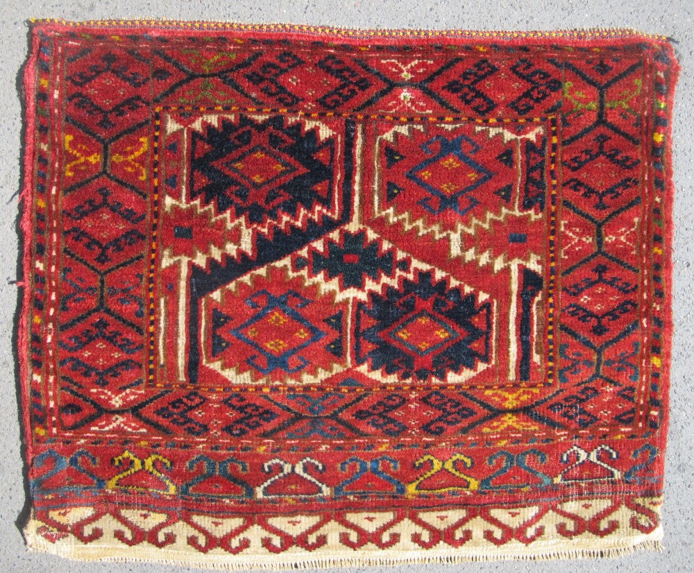 Antique Tribal Saddle Bag, Central Asia, Circa 1890, 45cm x 55cm