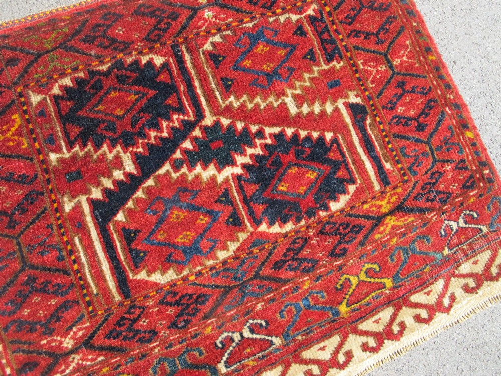 Antique Tribal Saddle Bag, Central Asia, Circa 1890, 45cm x 55cm View IX