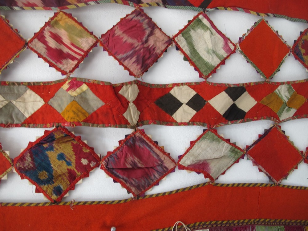 Rare Horse Cover, Uzbekistan, Circa 1890, 1.04m x 1.54m. View III