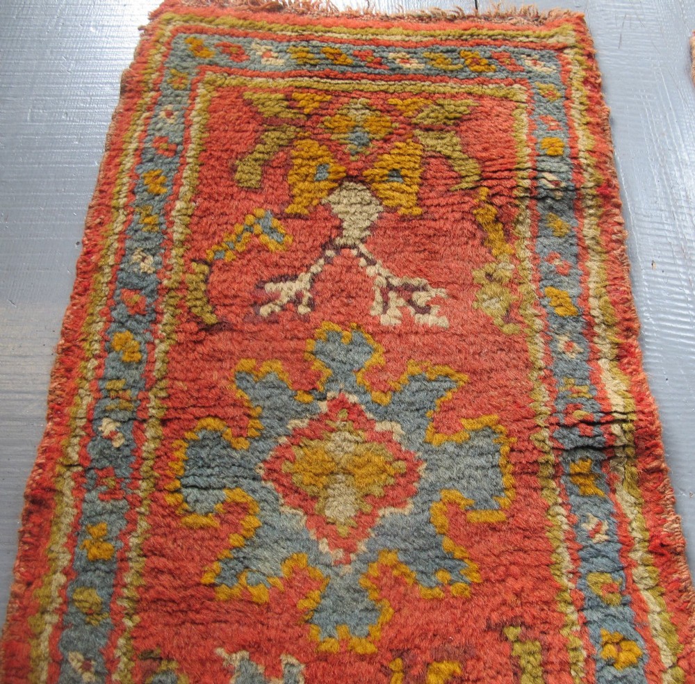 Pair of Cute Oushak Mats, Turkey, Circa 1890 View VII