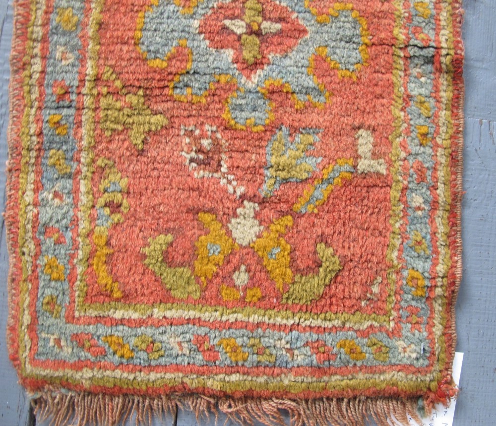 Pair of Cute Oushak Mats, Turkey, Circa 1890 View X