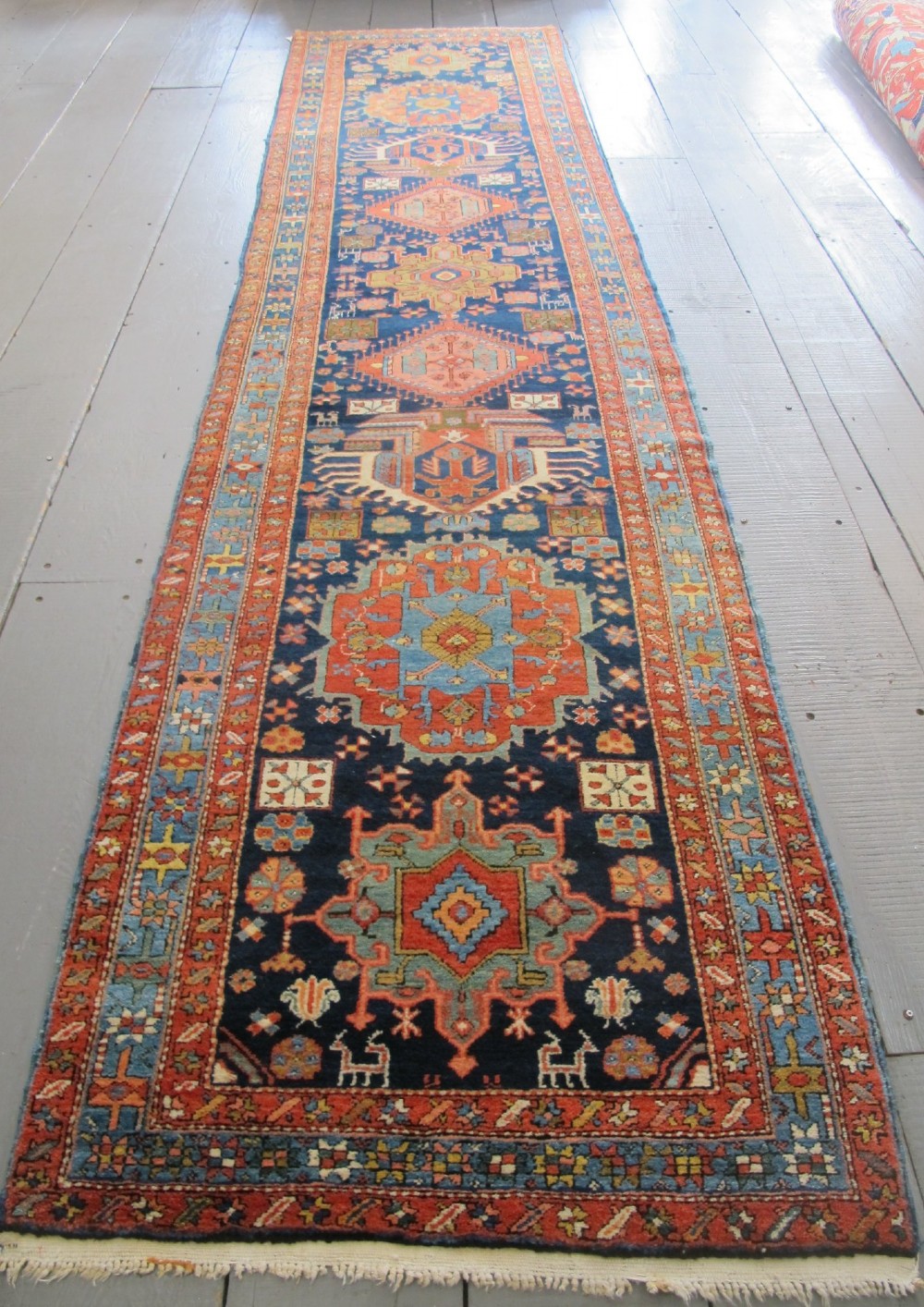 Handsome North-West Persian Runner, Circa 1880, 4.27m x 1.03m View IV