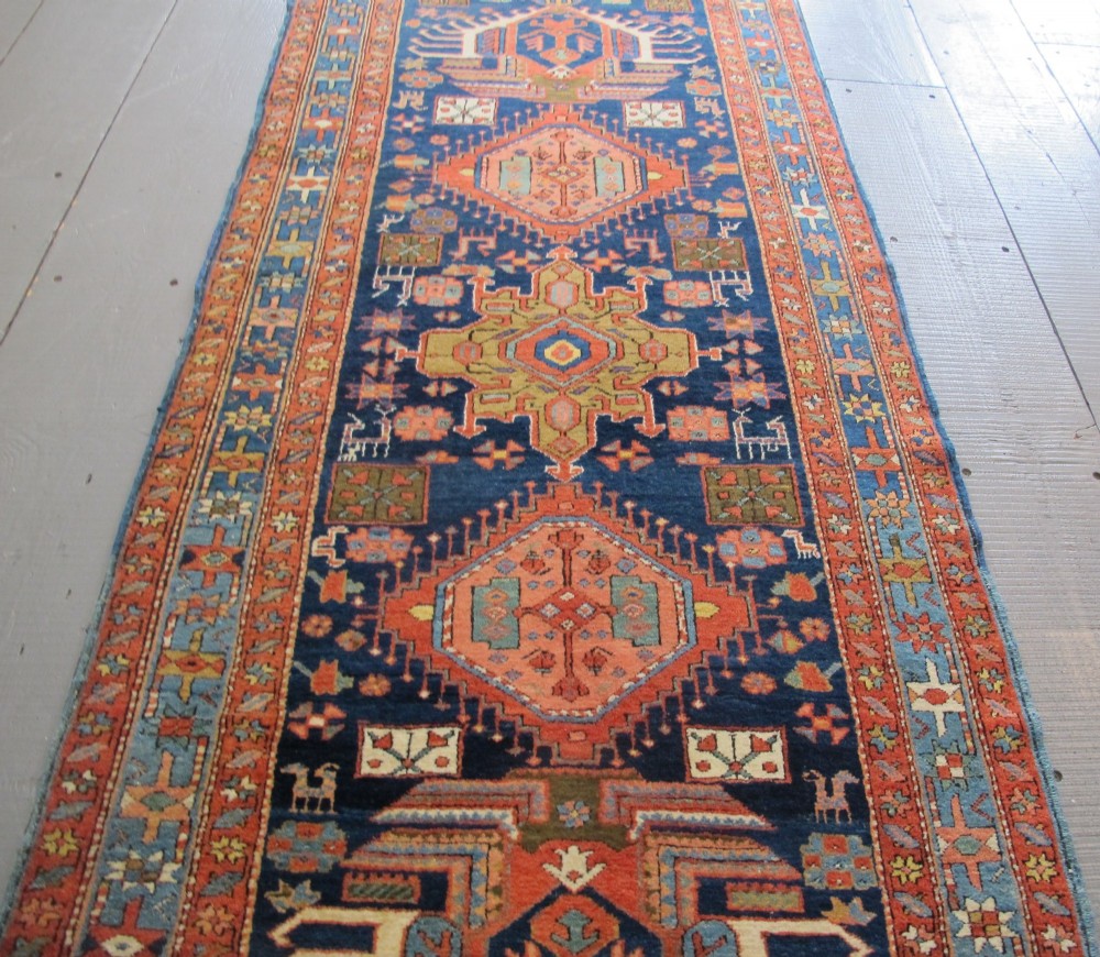 Handsome North-West Persian Runner, Circa 1880, 4.27m x 1.03m View XV