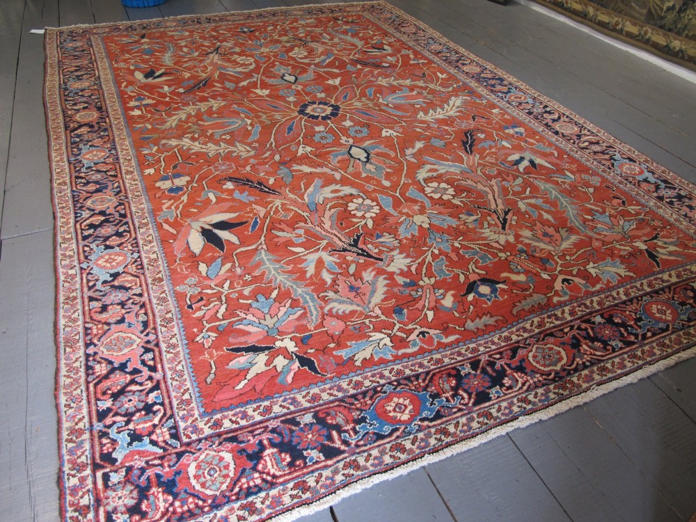 Exceptional Heriz Carpet, North-West Persia, Circa 1880, 3.94m x 2.66m
