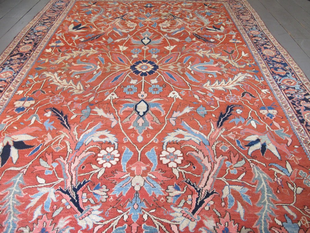 Exceptional Heriz Carpet, North-West Persia, Circa 1880, 3.94m x 2.66m View III