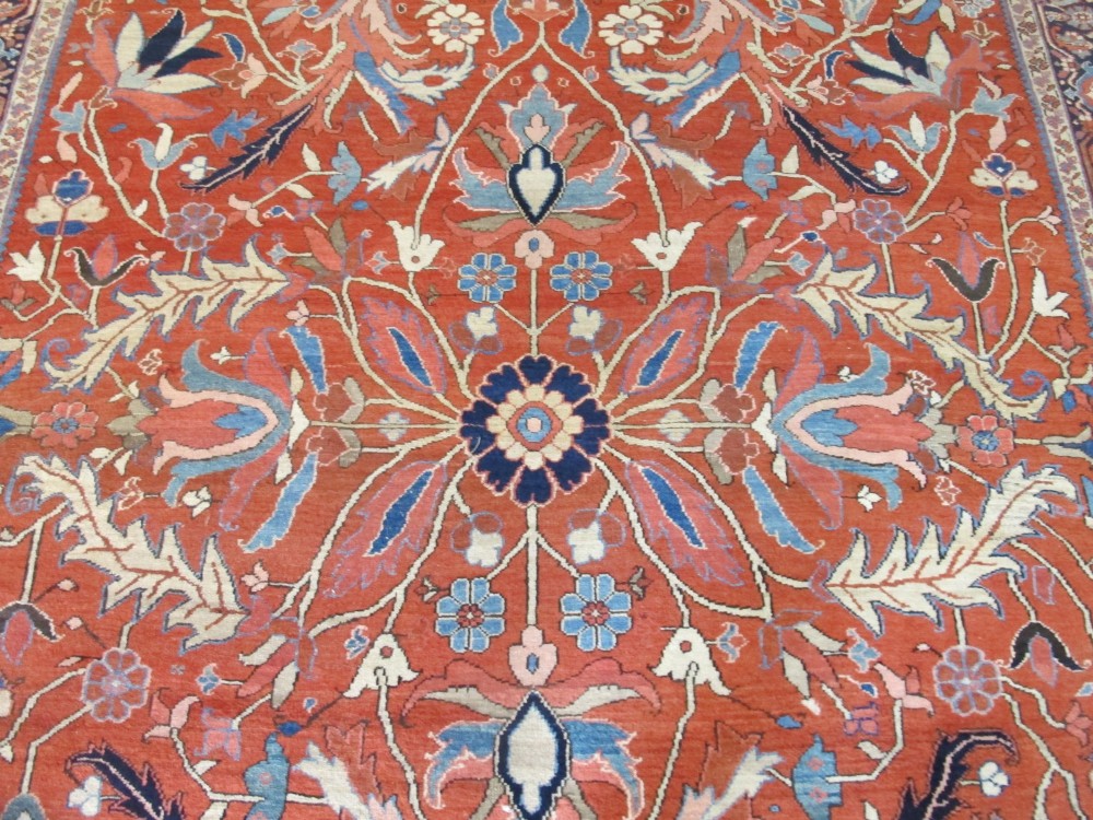 Exceptional Heriz Carpet, North-West Persia, Circa 1880, 3.94m x 2.66m View IV