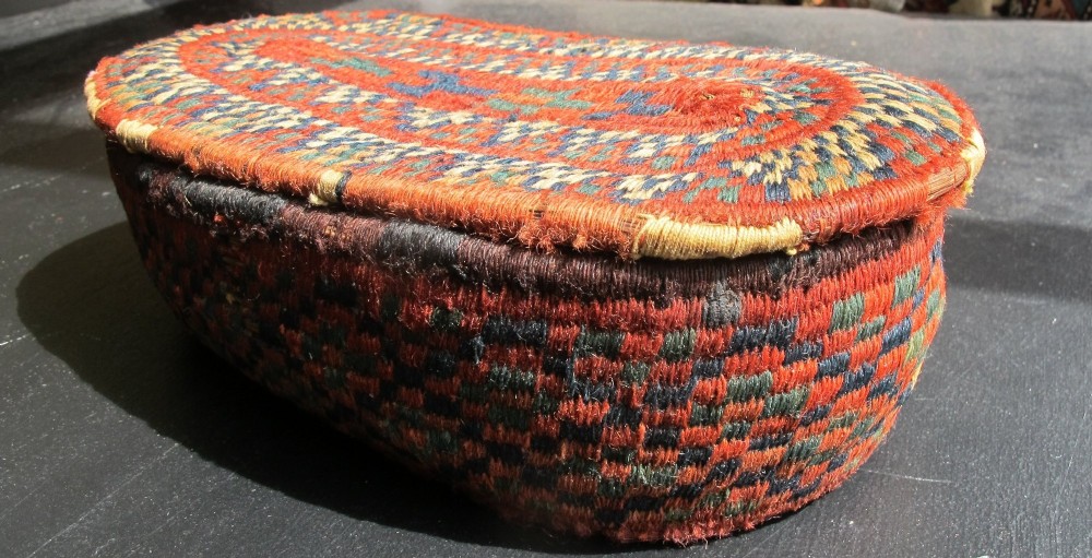 Turkmen Embroidered Box, Late 19th Century, Central Asia.