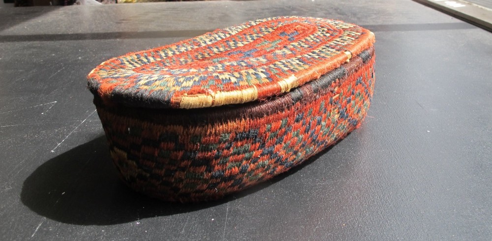 Turkmen Embroidered Box, Late 19th Century, Central Asia. View II