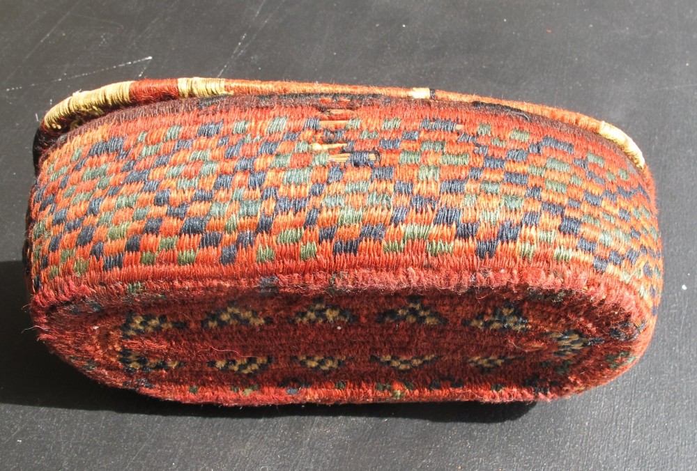 Turkmen Embroidered Box, Late 19th Century, Central Asia. View VI