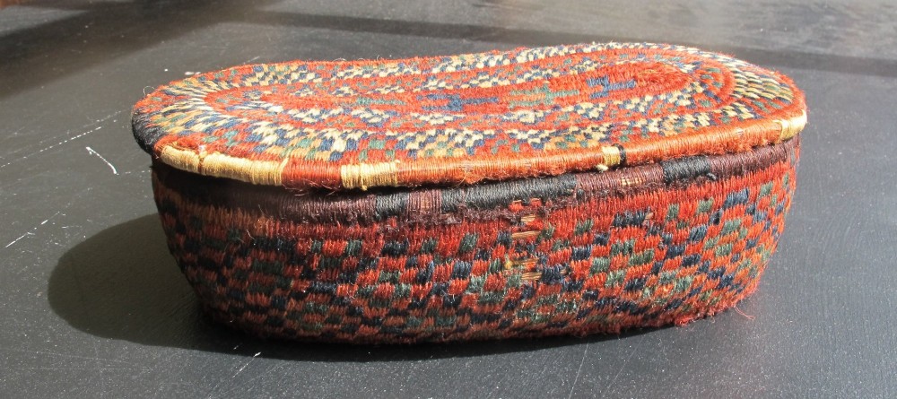 Turkmen Embroidered Box, Late 19th Century, Central Asia. View VIII