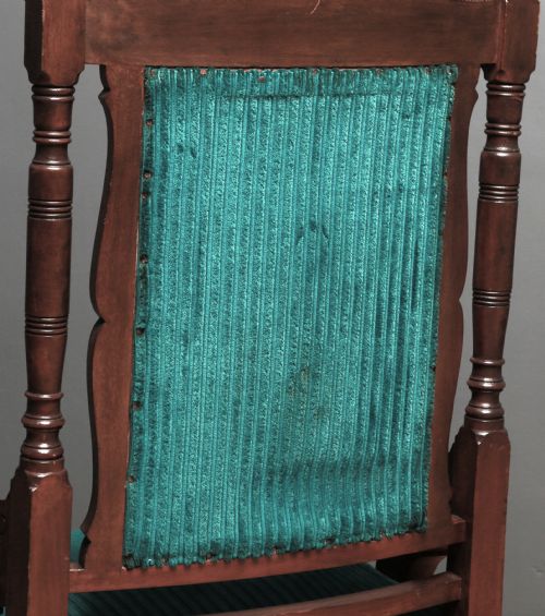 ATTRACTIVE ANTIQUE VICTORIAN CARVED WALNUT BEDROOM FIRESIDE CHAIR - ADDITIONAL PHOTO 10