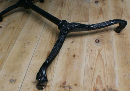ATTRACTIVE ANTIQUE VICTORIAN CAST IRON ADJUSTABLE BED TABLE MOBILITY AID - ADDITIONAL PHOTO 9