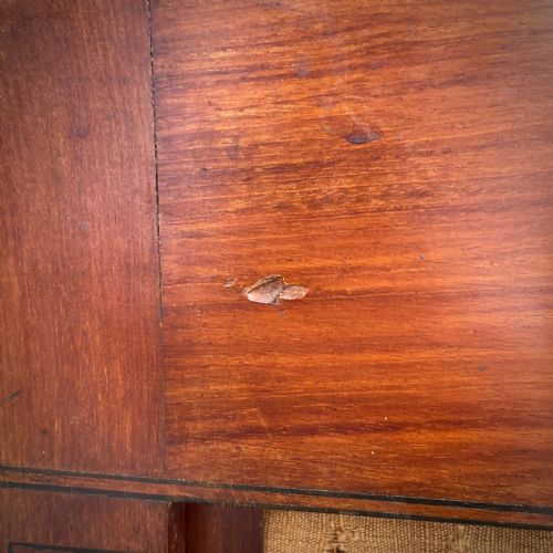 ATTRACTIVE ANTIQUE REGENCY INLAID MAHOGANY WRITING TABLE WITH REAR SCREEN - ADDITIONAL PHOTO 17