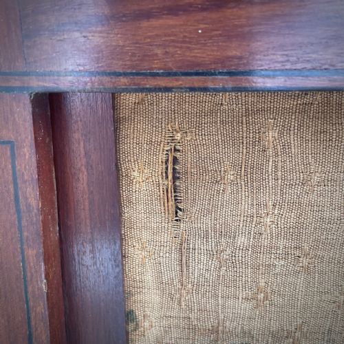 ATTRACTIVE ANTIQUE REGENCY INLAID MAHOGANY WRITING TABLE WITH REAR SCREEN - ADDITIONAL PHOTO 21