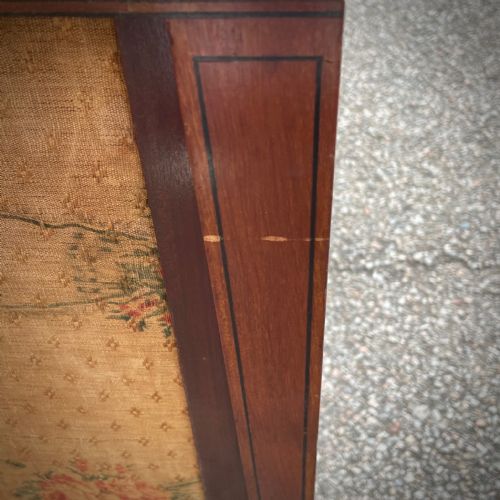 ATTRACTIVE ANTIQUE REGENCY INLAID MAHOGANY WRITING TABLE WITH REAR SCREEN - ADDITIONAL PHOTO 22