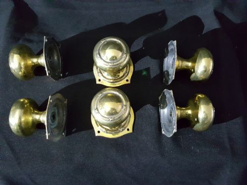 REGENCY BRASS DOOR KNOB SIX PIECE SET - ADDITIONAL PHOTO 4
