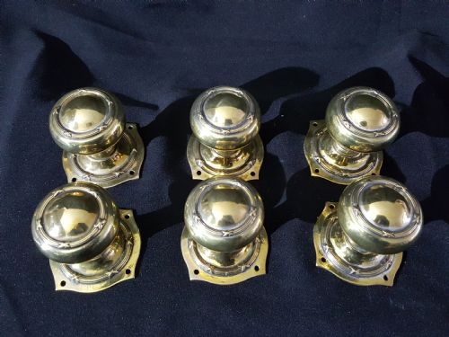REGENCY BRASS DOOR KNOB SIX PIECE SET - ADDITIONAL PHOTO 5