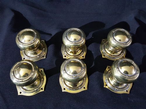 REGENCY BRASS DOOR KNOB SIX PIECE SET - ADDITIONAL PHOTO 6