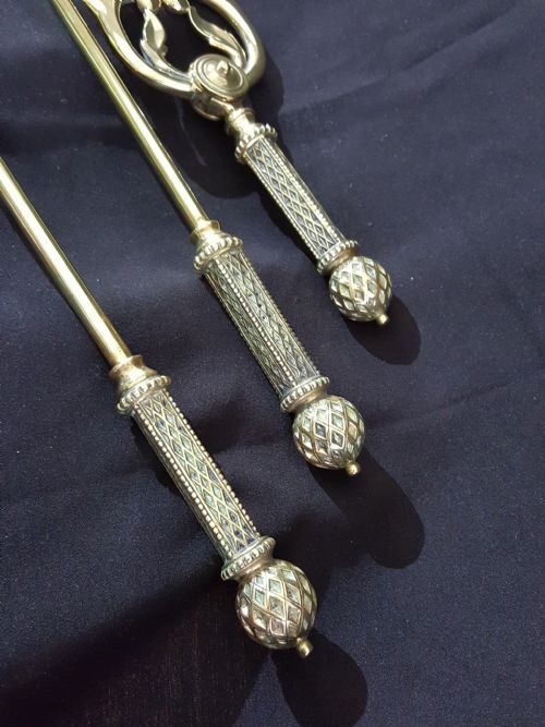 ART NOUVEAU FIREPLACE COMPANION SET - ADDITIONAL PHOTO 1