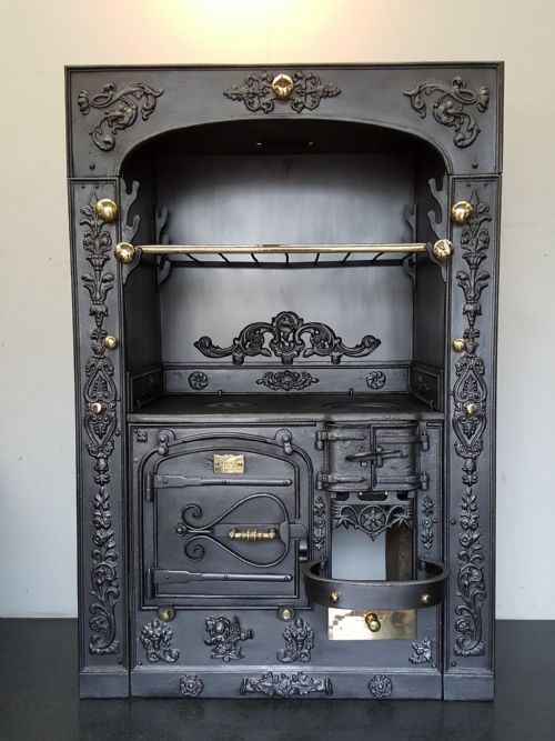 victorian cornish cooking range - CATEGORY: ANTIQUE FIREPLACES - DATED VICTORIAN