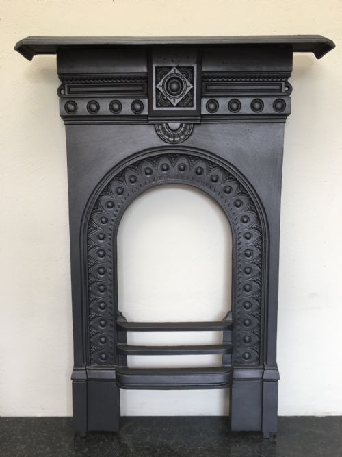 victorian bedroom cast iron fireplace - CATEGORY: ANTIQUE FIREPLACES - DATED VICTORIAN