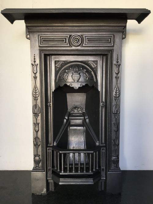 Victorian Cast Iron Small Bedroom Fireplace
