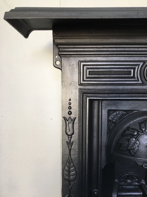 fig 1. Victorian Cast Iron Small Bedroom Fireplace