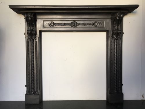 victorian cast iron fire surround - CATEGORY: ANTIQUE FIREPLACES - DATED VICTORIAN
