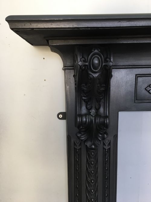 VICTORIAN CAST IRON FIRE SURROUND - ADDITIONAL PHOTO 1