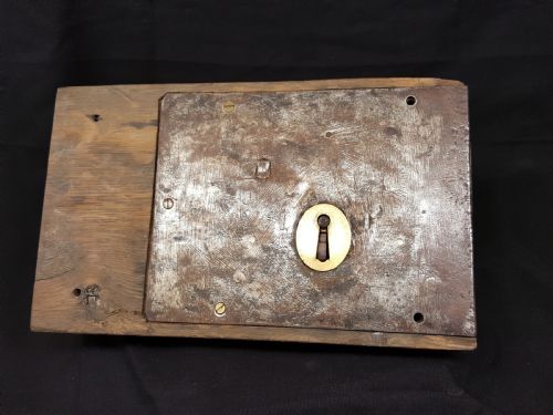 SA035 GEORGIAN LARGE OAK LOCK KEY - ADDITIONAL PHOTO 4