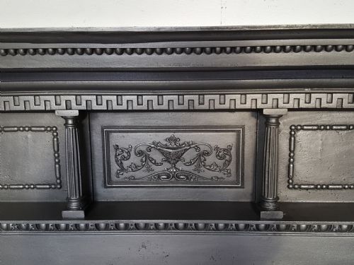 VICTORIAN CAST IRON TILED FIREPLACE - ADDITIONAL PHOTO 4