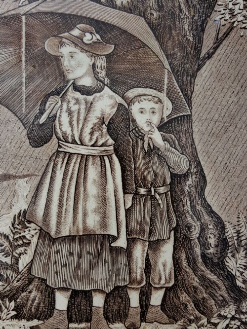 SA072 VICTORIAN WEDGWOOD SONS TILE APRIL - ADDITIONAL PHOTO 1
